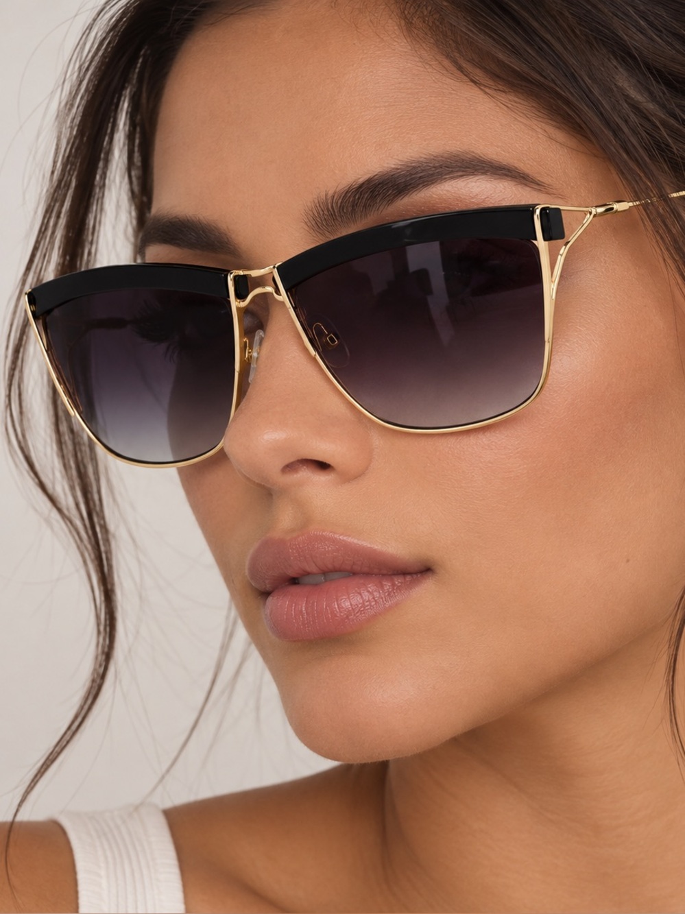 Malibu Sunglasses • Black Frame/Purple Lenses
